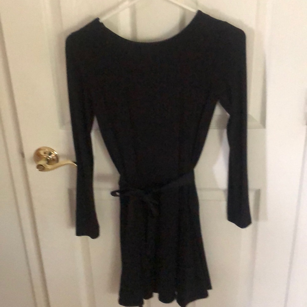 Ralph Lauren black dress w ribbon tie